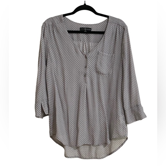 53. FRED DAVID Polka Dot Blouse - Picture 1 of 6